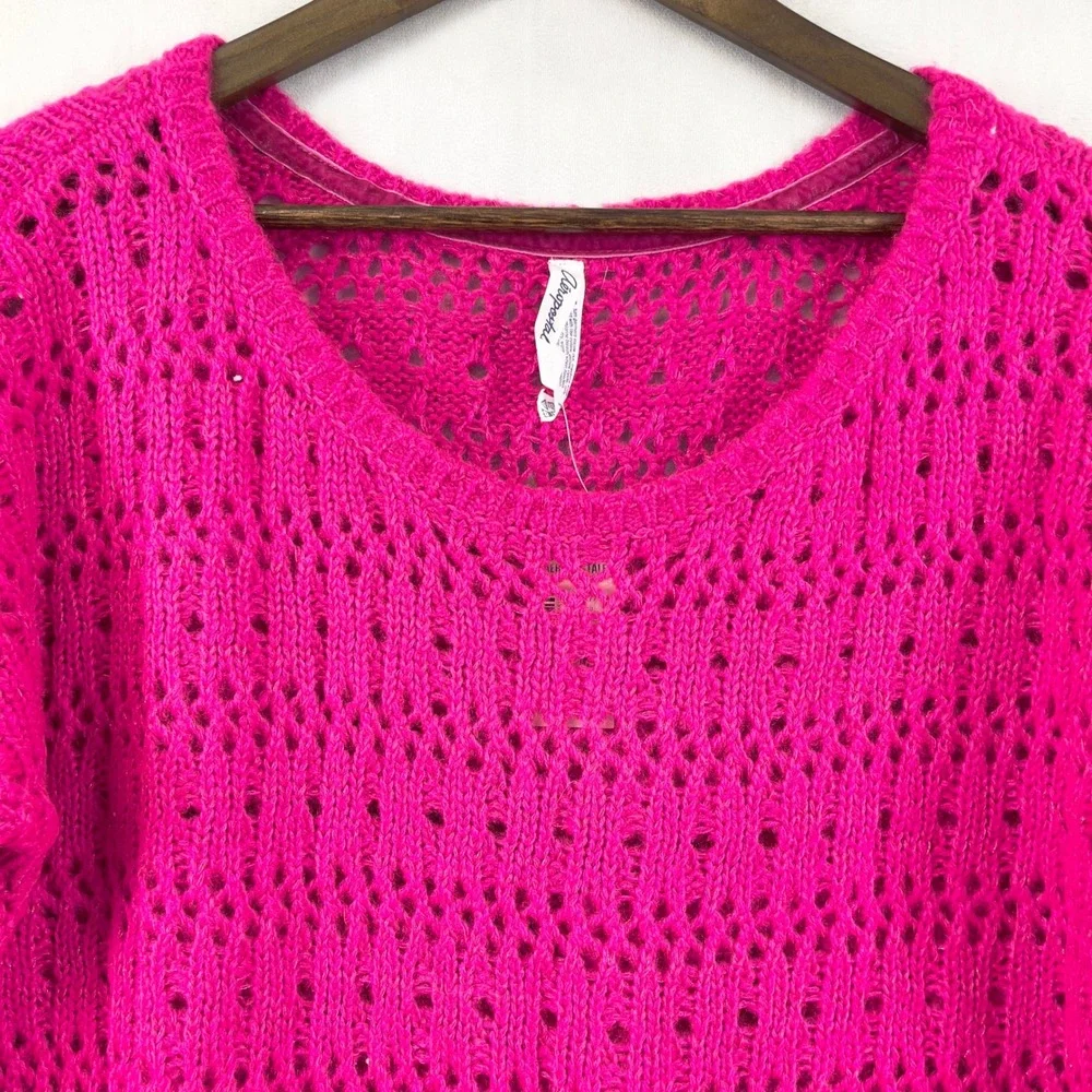 Aeropostale Sweater Womens Large‎ Open Knit Y2k Dopamine Mall Goth Indie Fairy